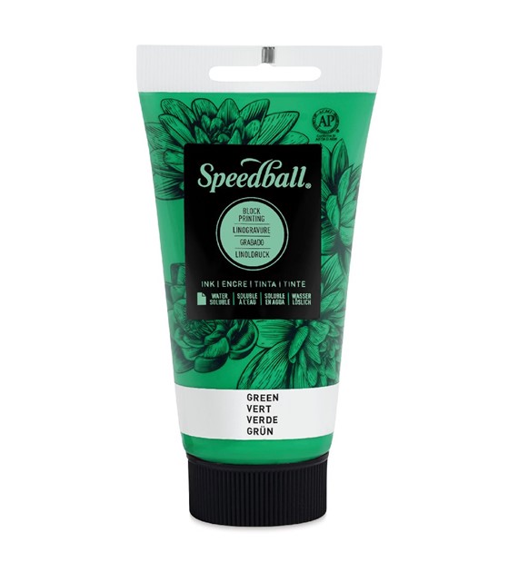 SB Water Soluble Block Ink Green 75ml -farba graf.