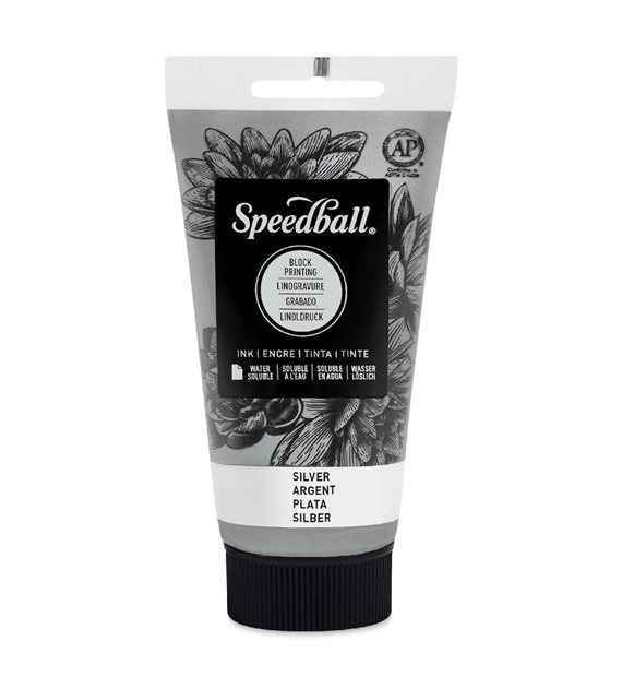 SB Water Soluble Block Ink Silver 75ml -farba graf