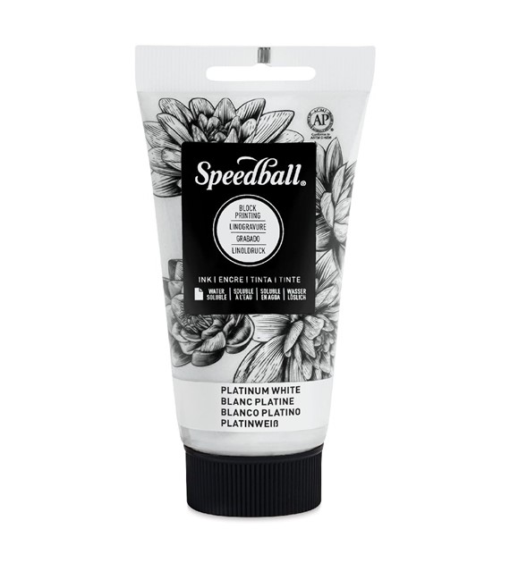 SB Water Soluble Block Ink Platin Wht 75ml -farba