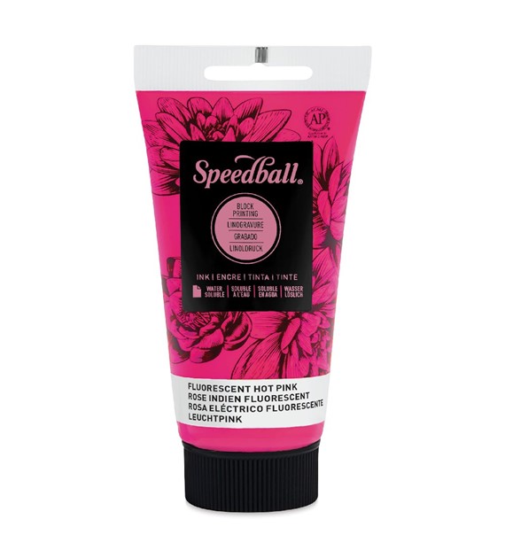 SB Water-Soluble Block Ink Fluo Hot Pink 75ml