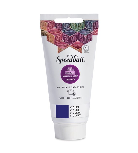SB Fabric Block Printing Ink Violet 75ml - farba