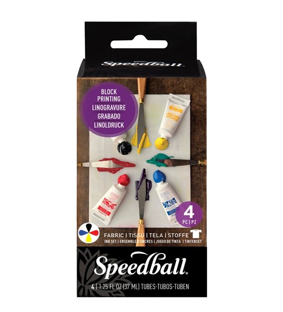 Fabric&Paper Block Printing Ink Set - 6 colors R