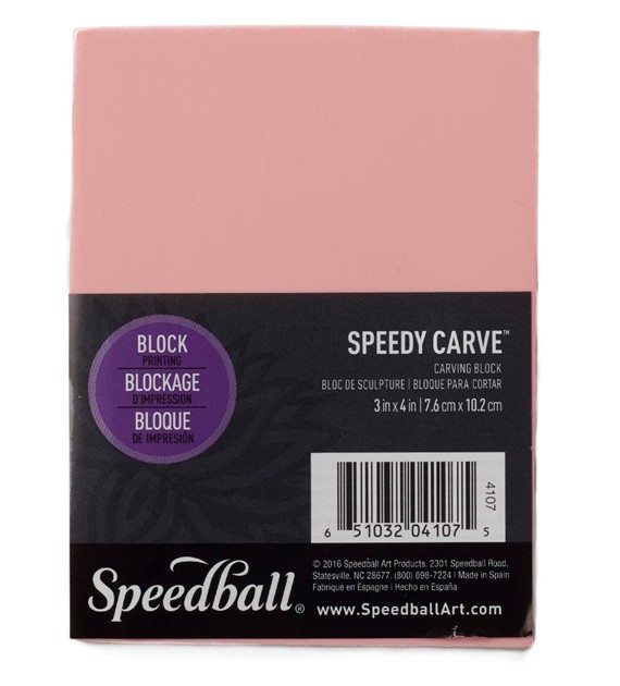 SB SpeedyCarve™ Block Pink / 7,6x10 - lino miękkie
