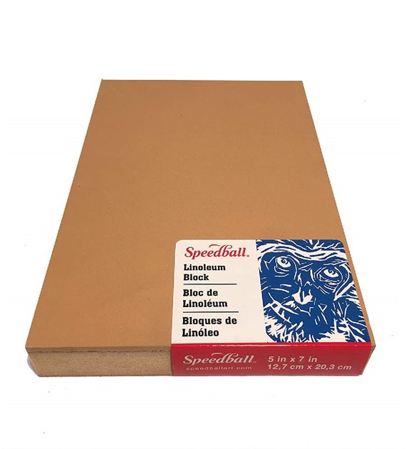 SB Lino Block Smoky Tan 12,7x20,3cm