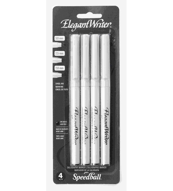 SB Pisaki Elegant Writer Pen Black Set 4szt