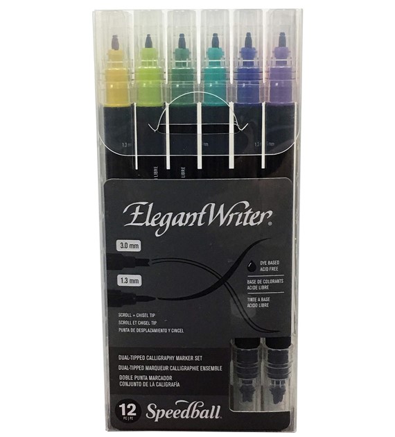 SB Pisaki Elegant Writer Dual-Tip Marker 12szt
