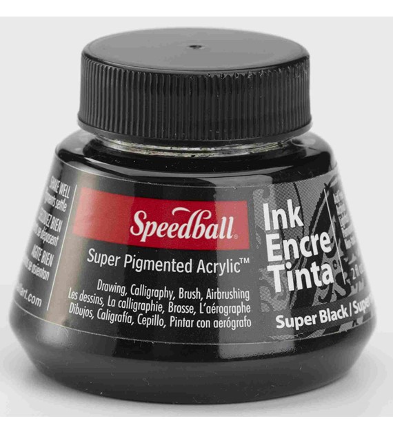 SB Super Pigmented Acrylic Ink Black 59ml