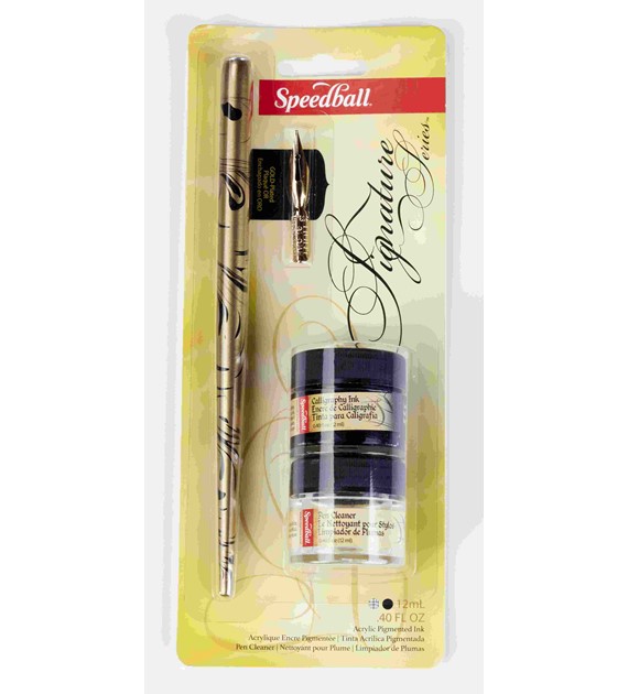 Zestaw do kaligrafii Sign Black ink & pen cleaner