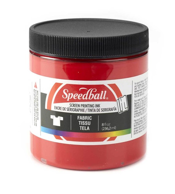 SB Fabric Screen Printing Ink Red 236ml