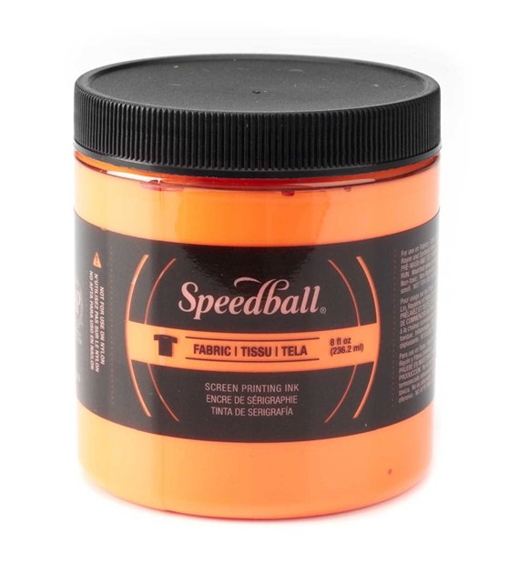 SB Fluo Fabric Screen Printing Ink Orange 236ml