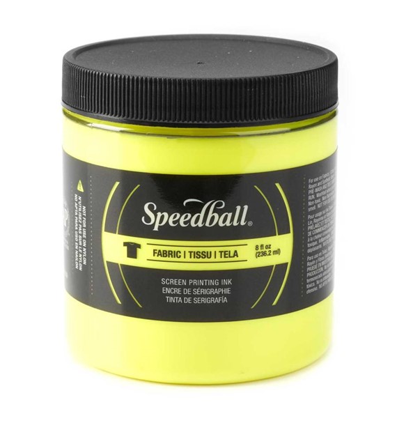 SB Fluo Fabric Screen Printing Ink Yellow 236ml