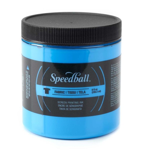 SB Fluo Fabric Screen Printing Ink Blue 236ml