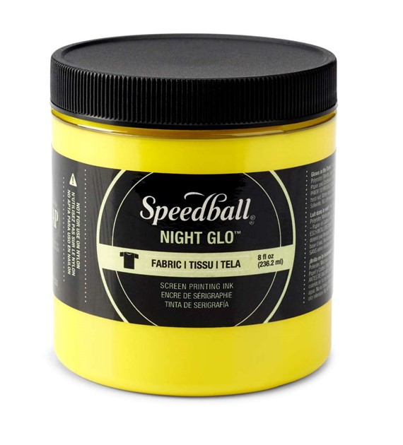 SB Night Glow Fabric Screen Print Ink Yellow 236ml