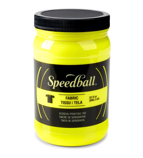 SB Fabric Fluores Screen Printing Ink YELLOW 946ml