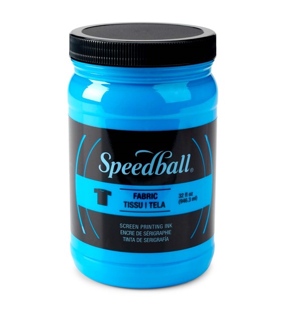 SB Fabric Fluores. Screen Printing Ink BLUE 946ml