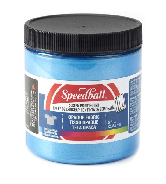 SB Opaque Fabric Screen Print Ink Blue Topaz 236ml