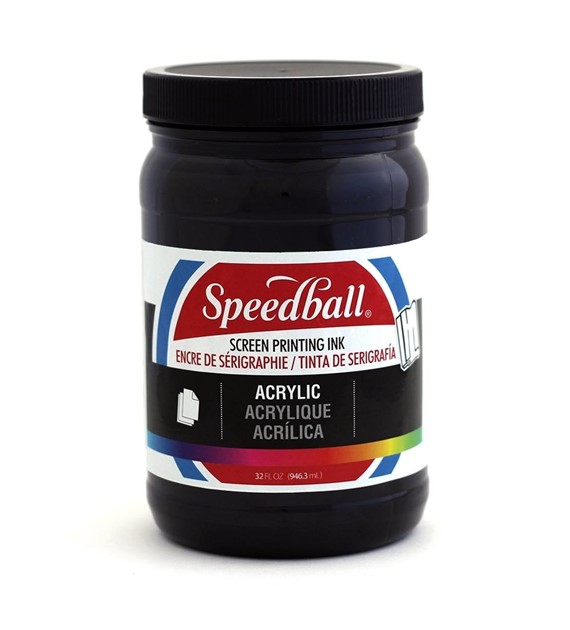 SB Acrylic Screen Printing Ink Black 946ml