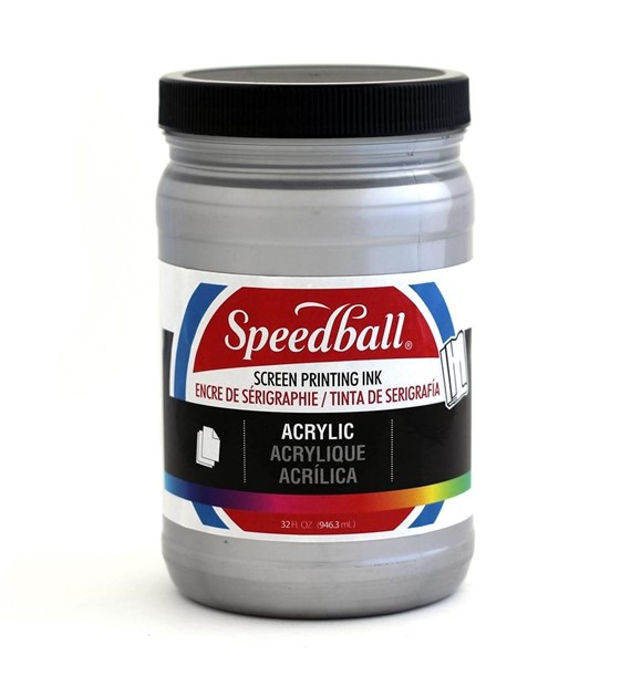 SB Acrylic Screen Printing Ink Silver 946ml