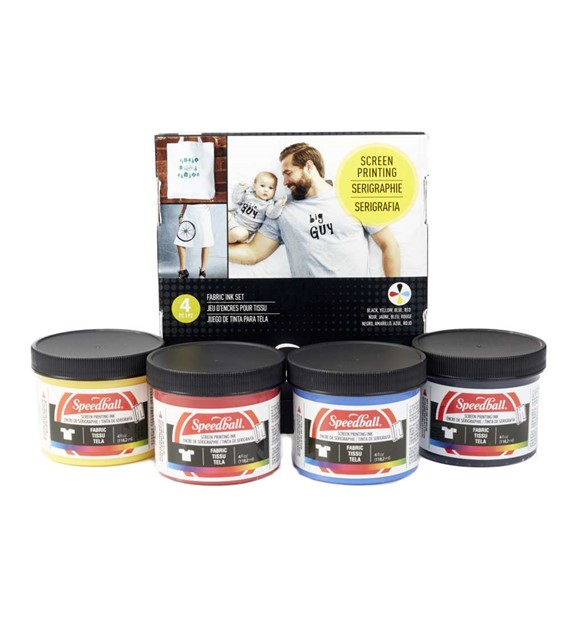 SB Fabric Screen Printing Ink Basic Set 4x118ml