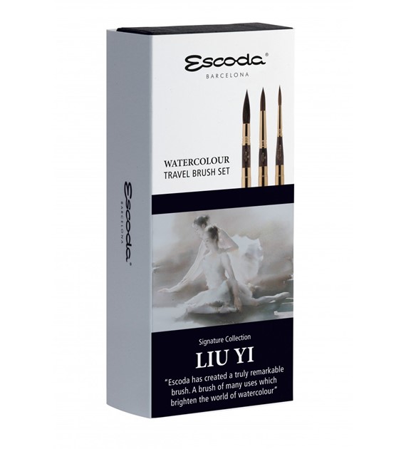 E KOMPLET 8614  3 TRAVEL BRUSH SET  - LIU YI 1