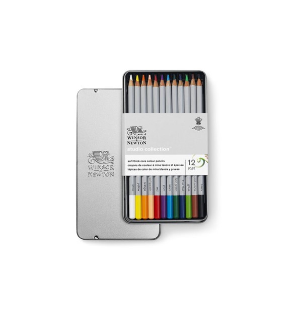 W&N Studio Collection Colour Pencil 12 -kredki art