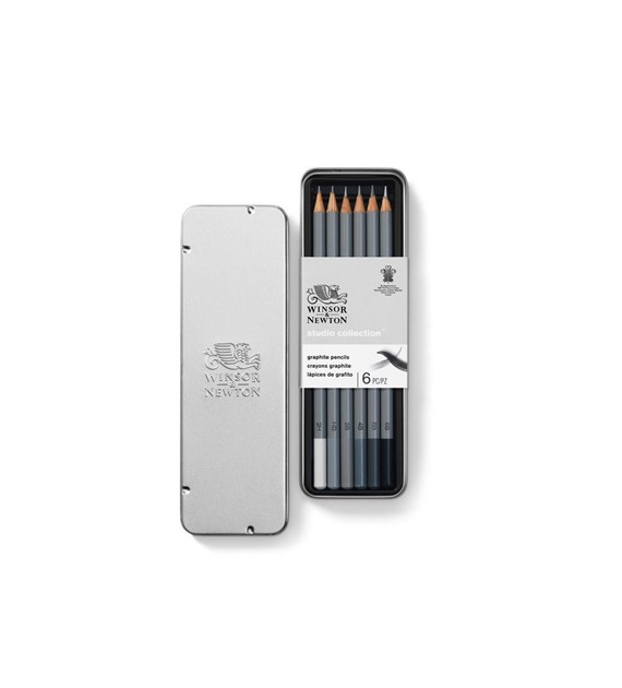 W&N Studio Collection Graphite Pencil 6szt - kpl