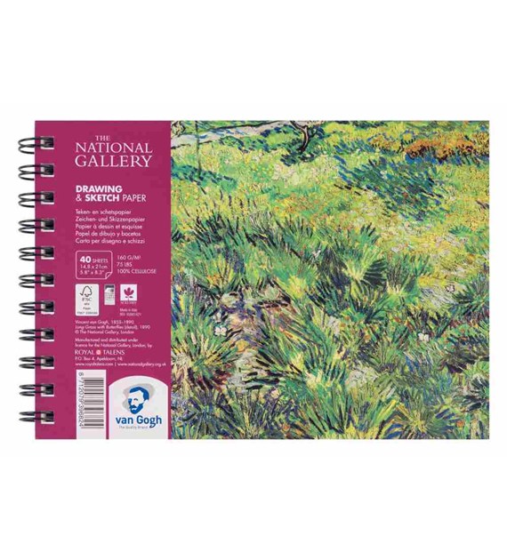 Van Gogh Sketch Paper 14.8x21 160g 40ark -blok