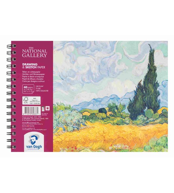 Van Gogh Sketch Paper 21x30 160g 40ark -blok