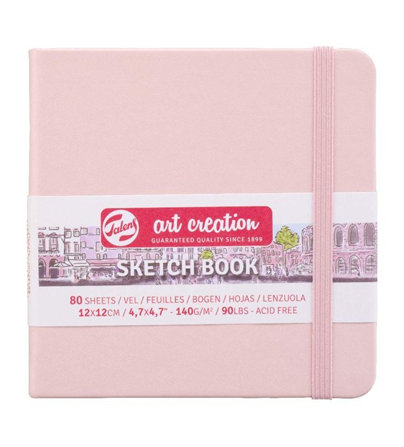 AC Szkicownik PASTEL PINK 12x12 140g.