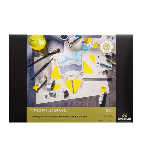 Rembrandt Ton. Industrial Grey A3 180g 50ark -blok