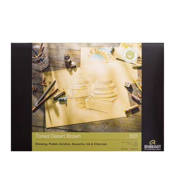 Rembrandt Toned Desert Brown A3 180g 50ark -blok