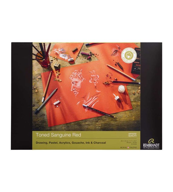 Rembrandt Toned Sanguine Red A3 180g 50ark -blok