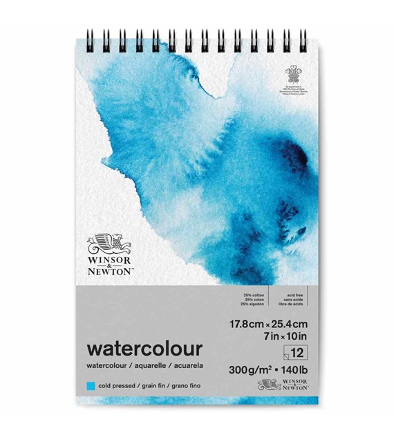 WN WC PAD CP 25% Cotton 300g 18X25 12a - blok spir