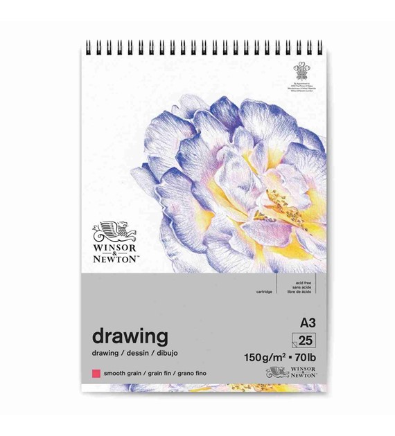 WN Drawing Pad Smooth A3 150g 25ark - blok