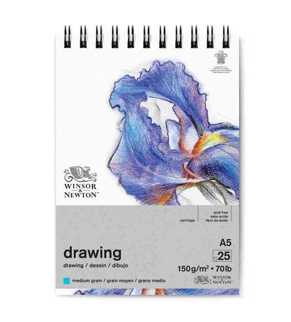 WN Drawing Pad Medium A5 150g 25ark - blok