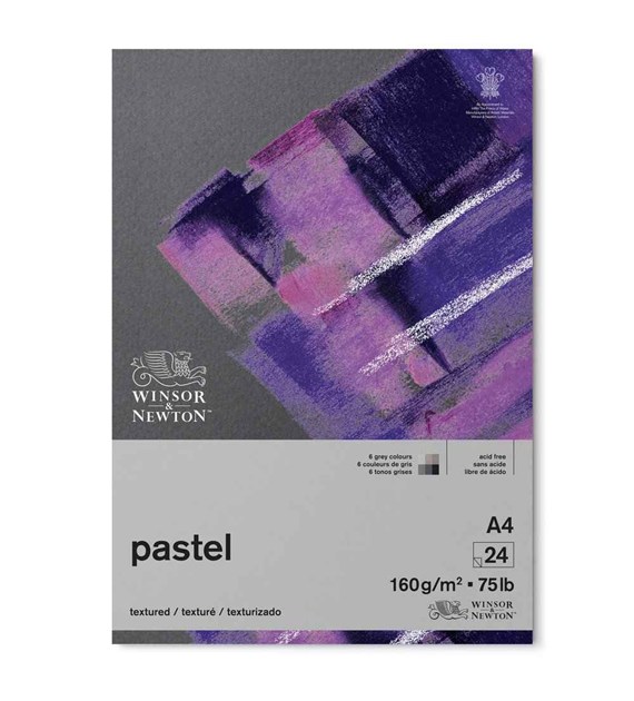 WN Pastel Pad GREY A4 160g 24ark - blok