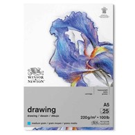 WN Drawing Pad Medium A5 220g 25ark - blok