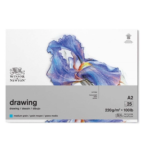WN Drawing Pad Medium A2 220g 25ark - blok