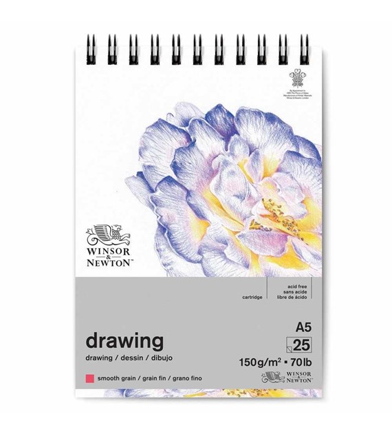 WN Drawing Pad Smooth A5 150g 25ark - blok