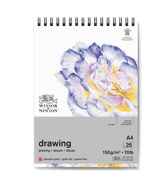 WN Drawing Pad Smooth A4 150g 25ark - blok