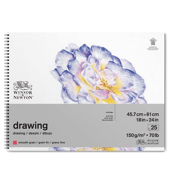 WN Drawing Pad Smooth 46x61 150g 25ark - blok