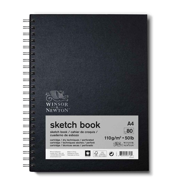 WN Sketch Book A4 110g 80a -szkic.książ. spręż
