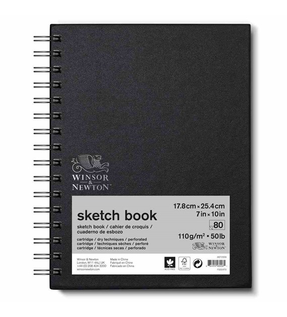 WN Sketch Book 18x25 110g 80a -szkic.książ. spręż