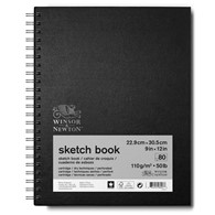 WN Sketch Book 23x31 110g 80a -szkic.książ. spręż