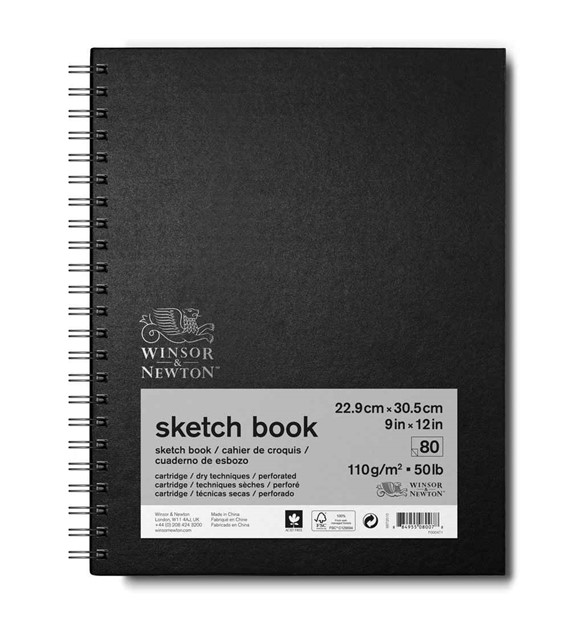 WN Sketch Book 23x31 110g 80a -szkic.książ. spręż