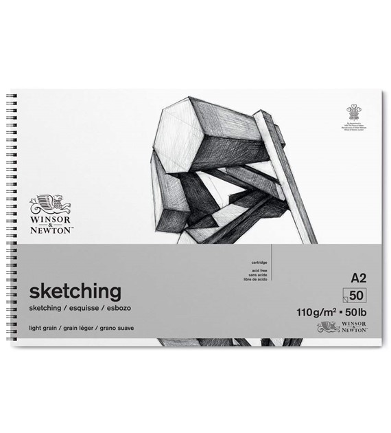 WN Sketch Pad A2 110g 50ark - blok na spirali