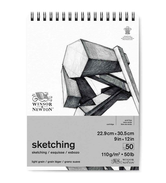 WN Sketch Pad 23x31 110g 50ark - blok na spirali