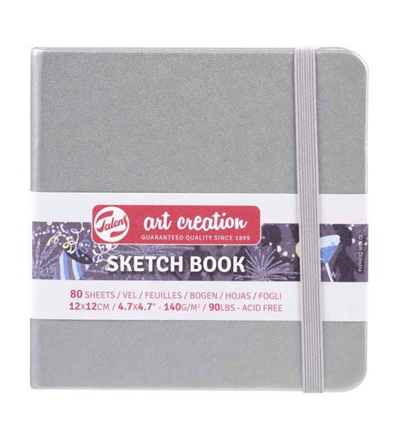 AC Szkicownik SHINY SILVER12X12 140G