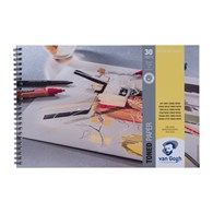 VG Toned Paper CITY GREY A4 120g 30ark -blok