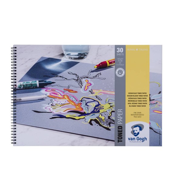 VG Toned Paper OCEAN BLUE A3 120g 30ark -blok